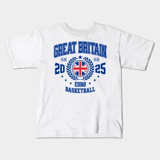 Great Britain 2025 Basketball design Kids T-Shirt